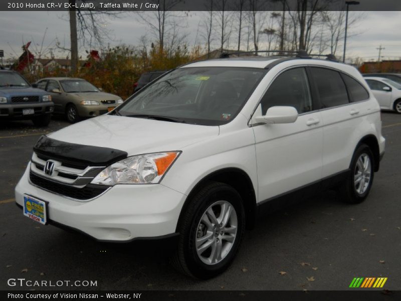 Taffeta White / Gray 2010 Honda CR-V EX-L AWD