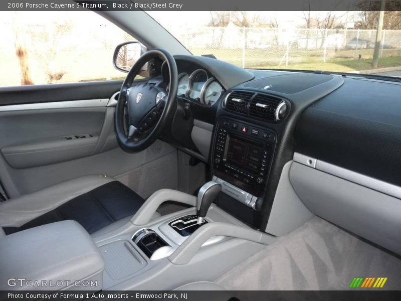 Black / Black/Steel Grey 2006 Porsche Cayenne S Titanium