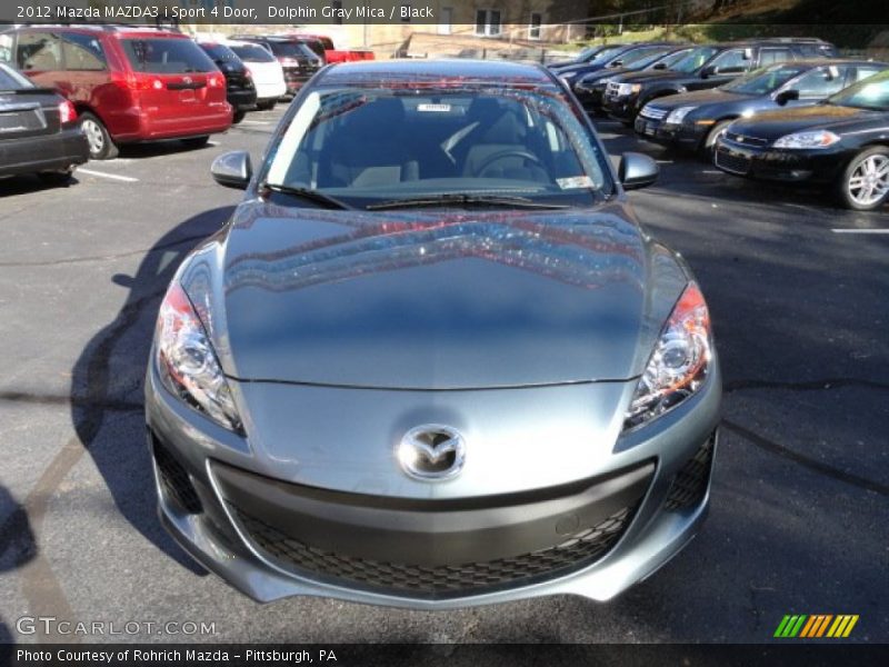 Dolphin Gray Mica / Black 2012 Mazda MAZDA3 i Sport 4 Door