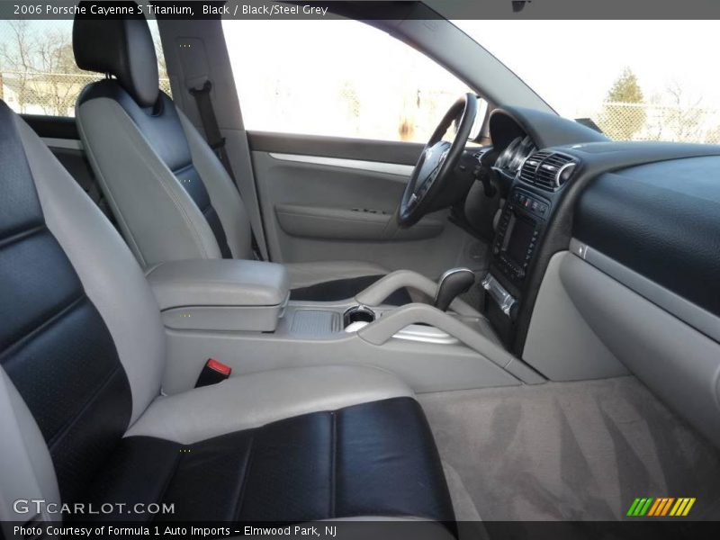 Black / Black/Steel Grey 2006 Porsche Cayenne S Titanium