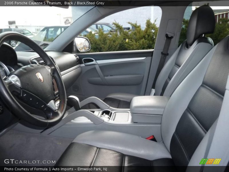 Black / Black/Steel Grey 2006 Porsche Cayenne S Titanium