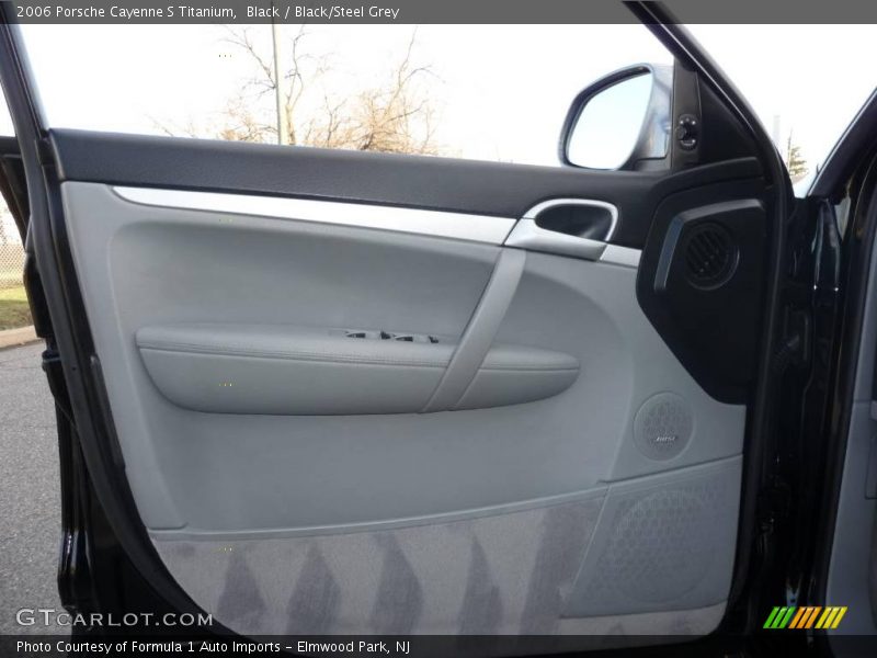 Black / Black/Steel Grey 2006 Porsche Cayenne S Titanium