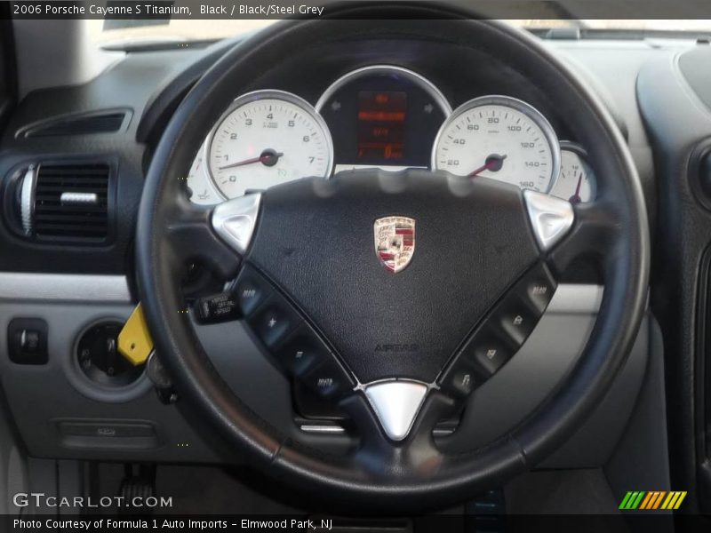 Black / Black/Steel Grey 2006 Porsche Cayenne S Titanium