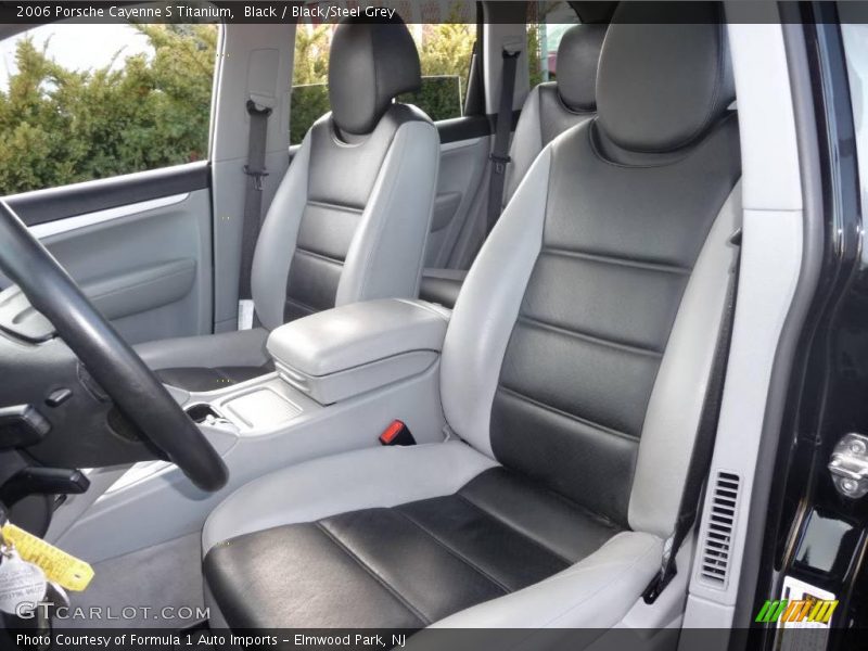 Black / Black/Steel Grey 2006 Porsche Cayenne S Titanium
