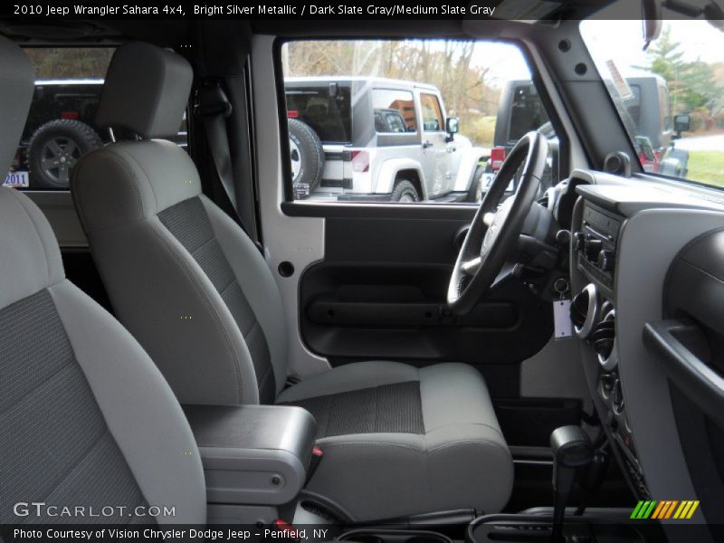 Bright Silver Metallic / Dark Slate Gray/Medium Slate Gray 2010 Jeep Wrangler Sahara 4x4