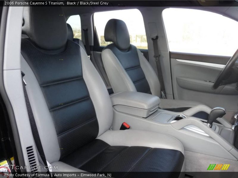 Black / Black/Steel Grey 2006 Porsche Cayenne S Titanium