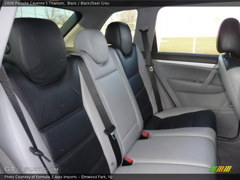 Black / Black/Steel Grey 2006 Porsche Cayenne S Titanium