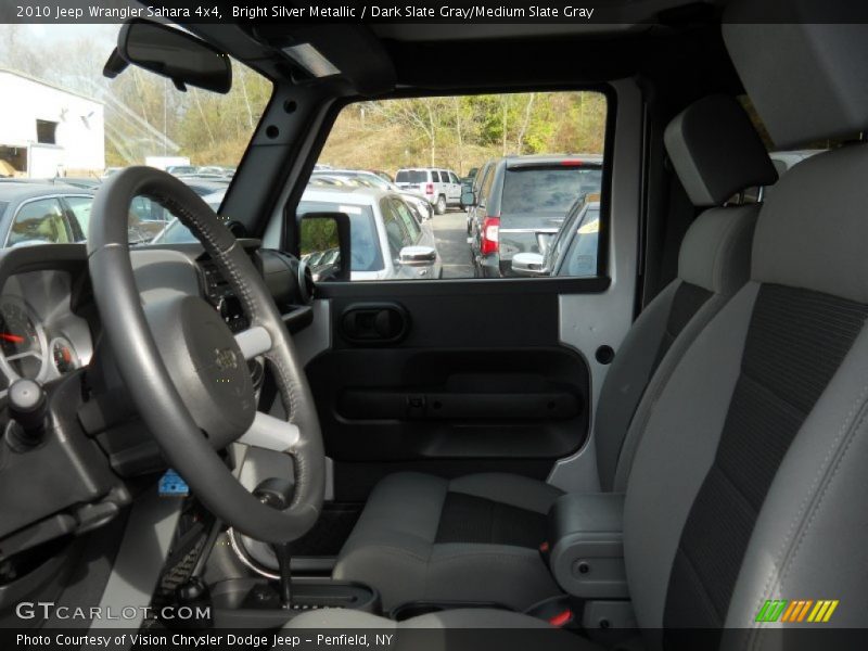 Bright Silver Metallic / Dark Slate Gray/Medium Slate Gray 2010 Jeep Wrangler Sahara 4x4