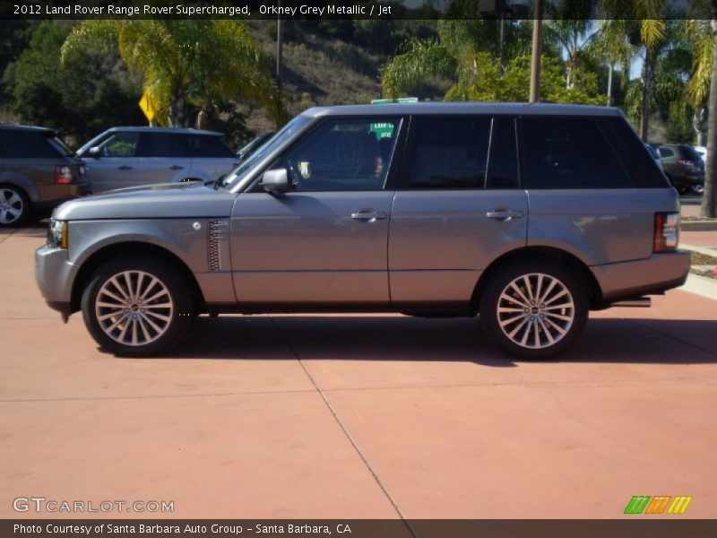 Orkney Grey Metallic / Jet 2012 Land Rover Range Rover Supercharged