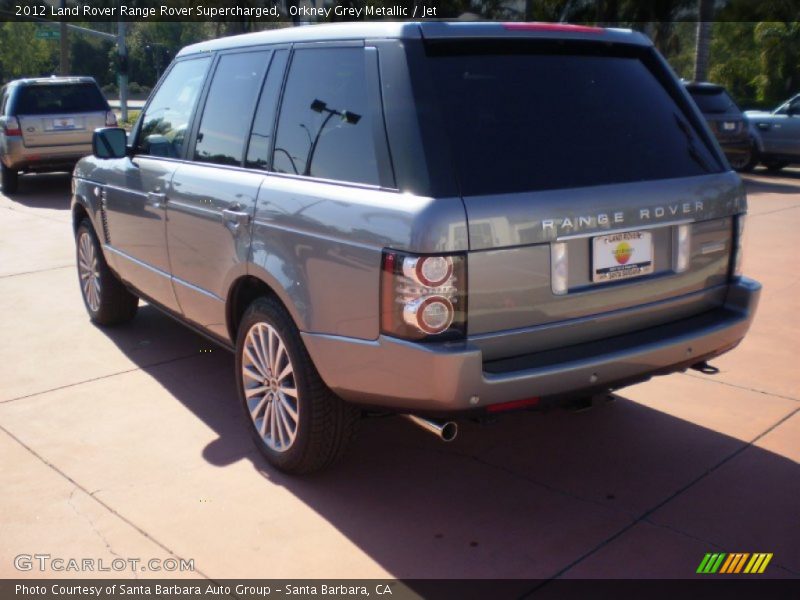 Orkney Grey Metallic / Jet 2012 Land Rover Range Rover Supercharged