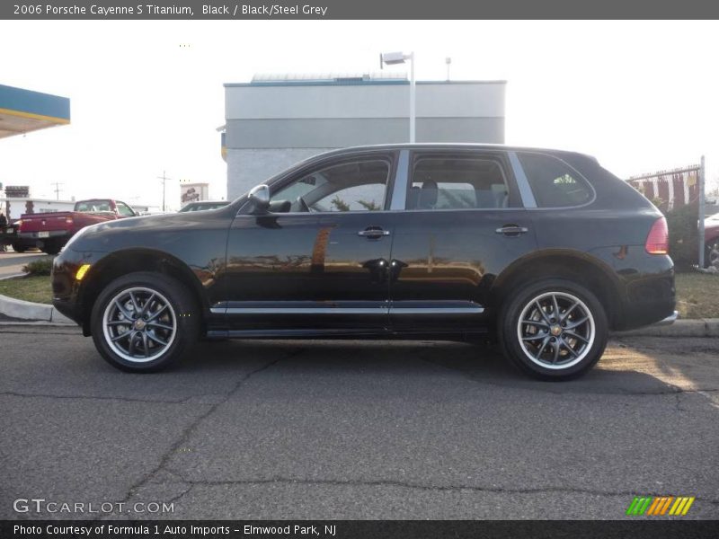 Black / Black/Steel Grey 2006 Porsche Cayenne S Titanium
