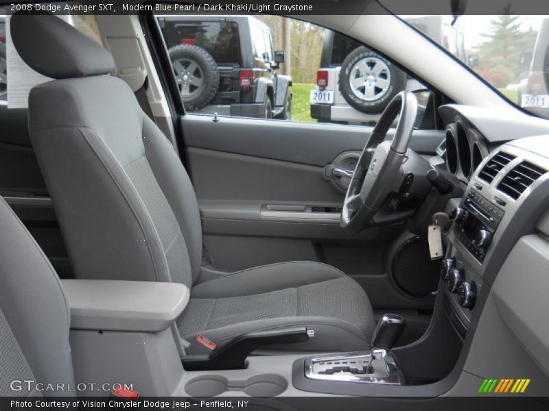 Modern Blue Pearl / Dark Khaki/Light Graystone 2008 Dodge Avenger SXT