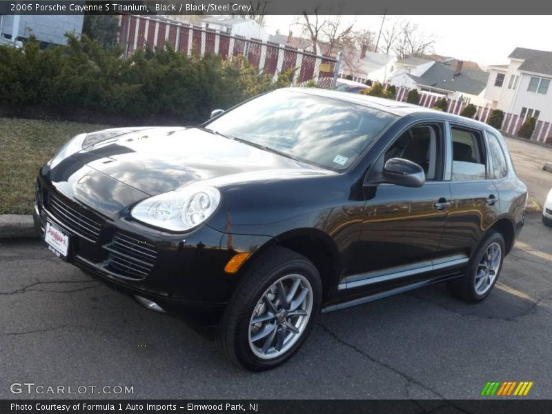 Black / Black/Steel Grey 2006 Porsche Cayenne S Titanium
