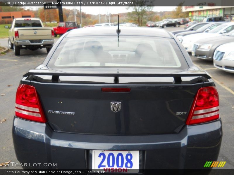 Modern Blue Pearl / Dark Khaki/Light Graystone 2008 Dodge Avenger SXT