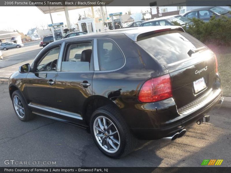 Black / Black/Steel Grey 2006 Porsche Cayenne S Titanium