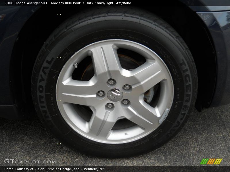 Modern Blue Pearl / Dark Khaki/Light Graystone 2008 Dodge Avenger SXT