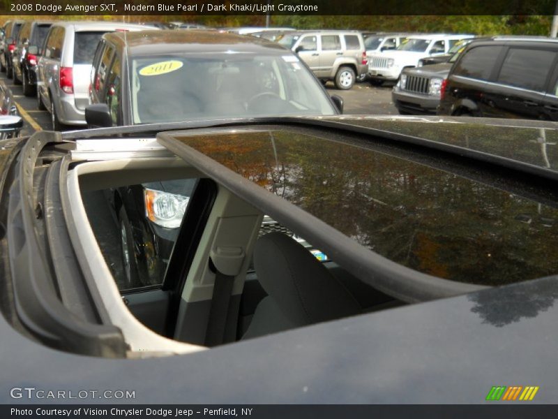 Modern Blue Pearl / Dark Khaki/Light Graystone 2008 Dodge Avenger SXT