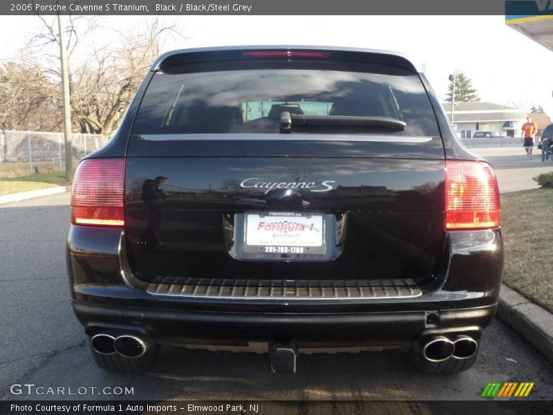 Black / Black/Steel Grey 2006 Porsche Cayenne S Titanium