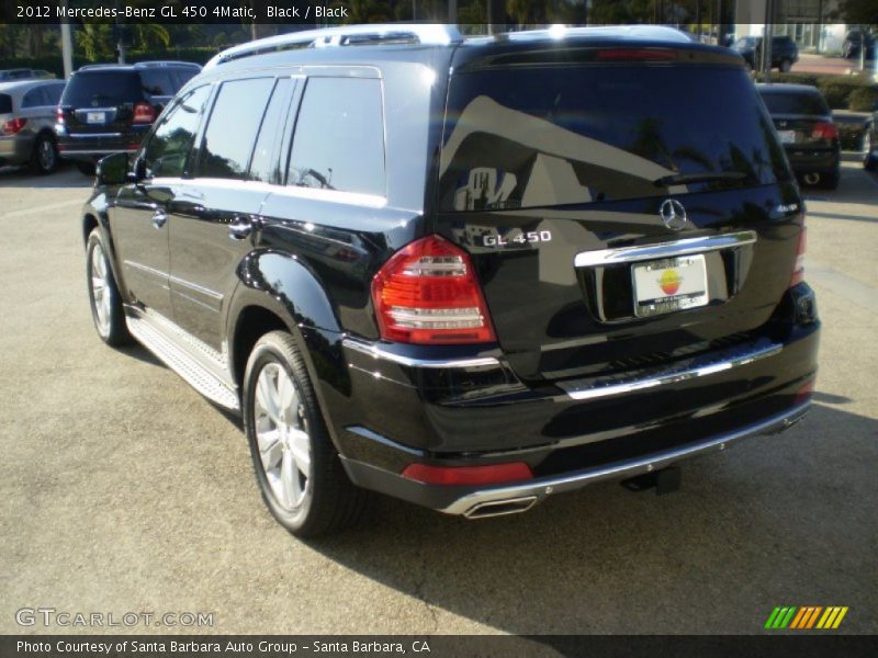 Black / Black 2012 Mercedes-Benz GL 450 4Matic