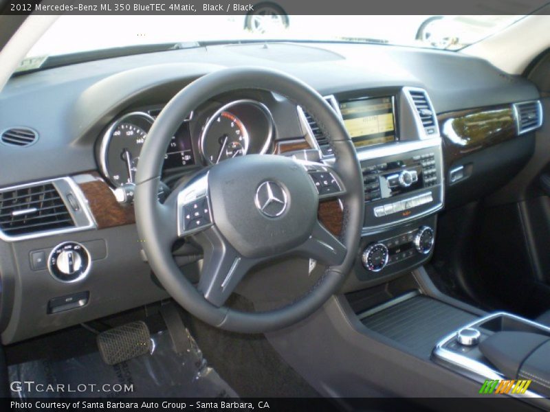 Black / Black 2012 Mercedes-Benz ML 350 BlueTEC 4Matic