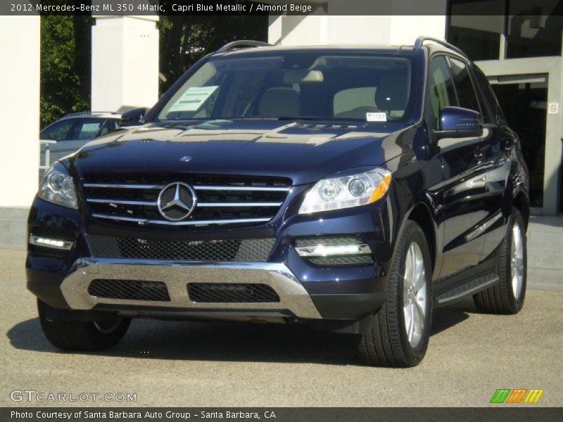 Capri Blue Metallic / Almond Beige 2012 Mercedes-Benz ML 350 4Matic
