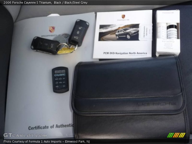 Black / Black/Steel Grey 2006 Porsche Cayenne S Titanium