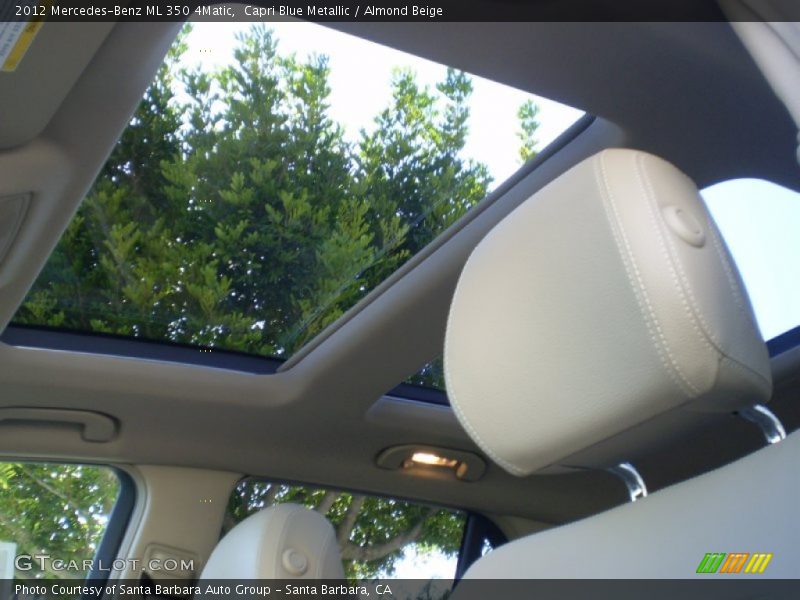 Capri Blue Metallic / Almond Beige 2012 Mercedes-Benz ML 350 4Matic