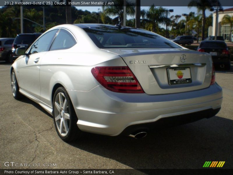 Iridium Silver Metallic / Ash 2012 Mercedes-Benz C 250 Coupe
