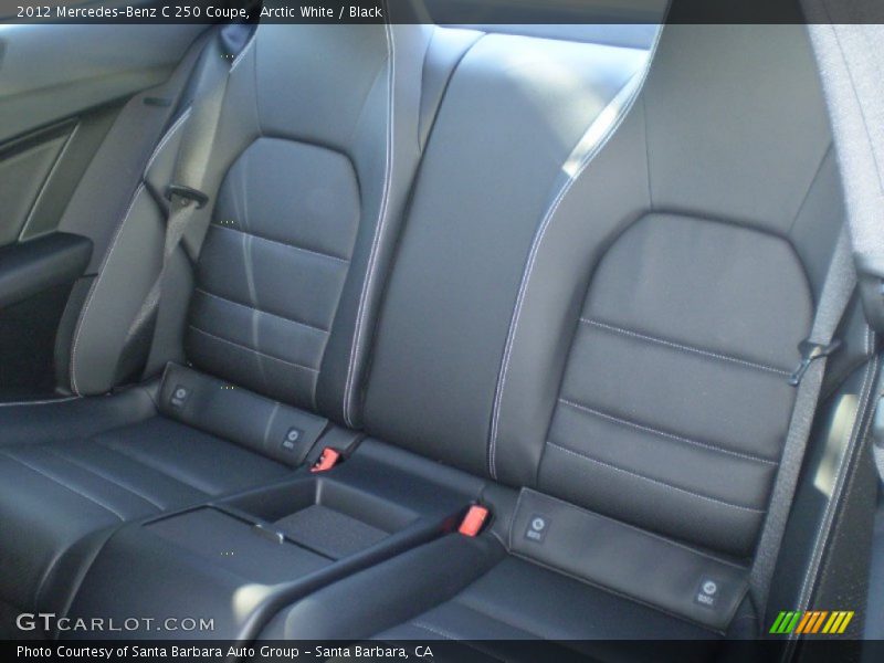 Arctic White / Black 2012 Mercedes-Benz C 250 Coupe