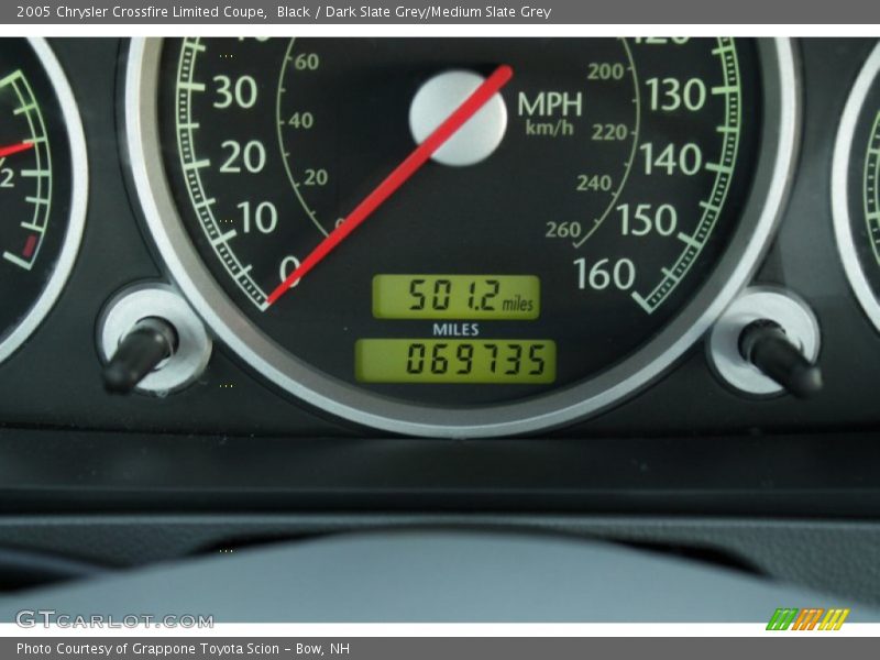Black / Dark Slate Grey/Medium Slate Grey 2005 Chrysler Crossfire Limited Coupe