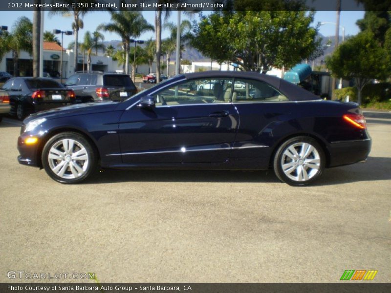 Lunar Blue Metallic / Almond/Mocha 2012 Mercedes-Benz E 350 Cabriolet