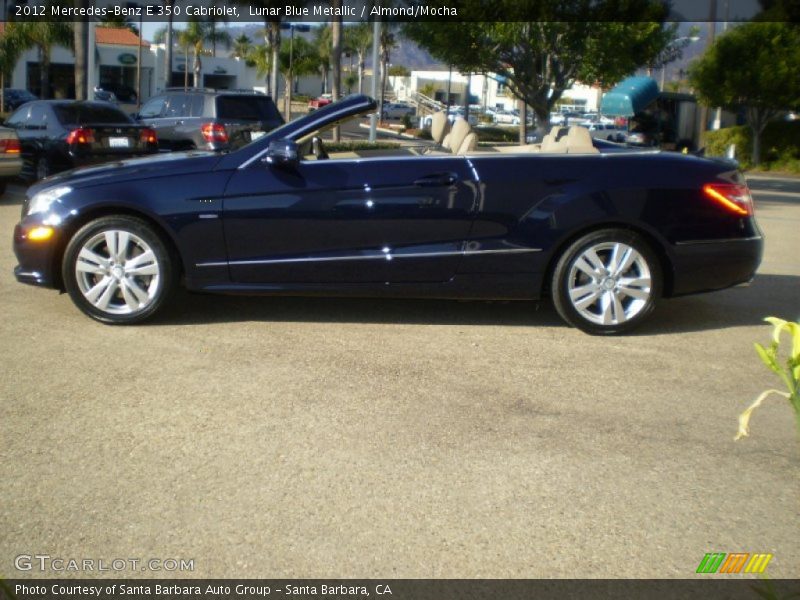 Lunar Blue Metallic / Almond/Mocha 2012 Mercedes-Benz E 350 Cabriolet