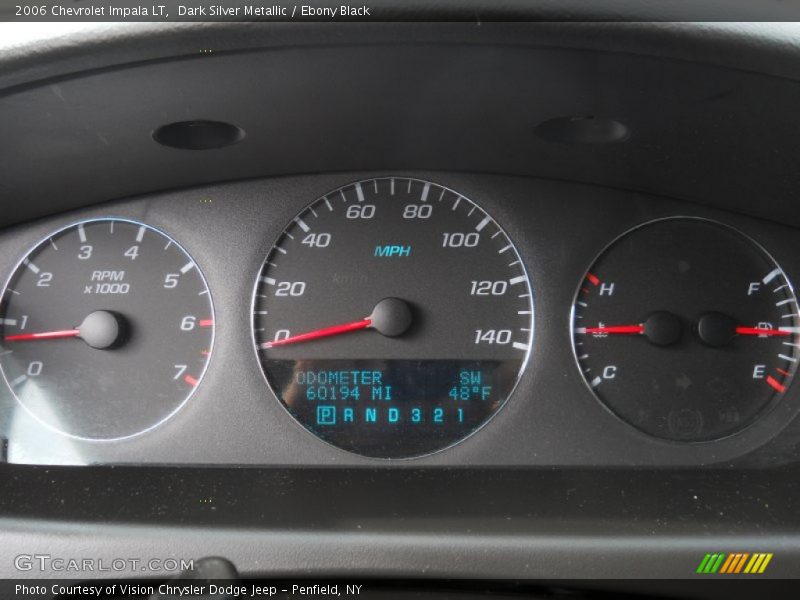 Dark Silver Metallic / Ebony Black 2006 Chevrolet Impala LT