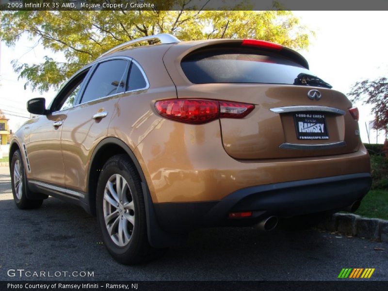 Mojave Copper / Graphite 2009 Infiniti FX 35 AWD