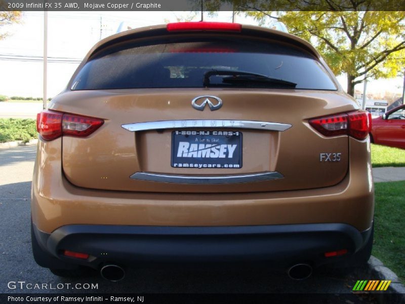 Mojave Copper / Graphite 2009 Infiniti FX 35 AWD