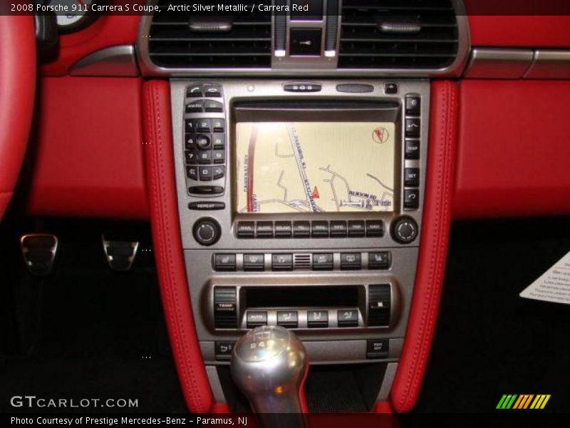 Arctic Silver Metallic / Carrera Red 2008 Porsche 911 Carrera S Coupe