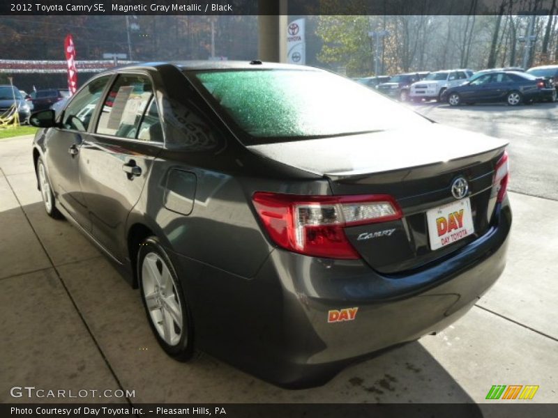 Magnetic Gray Metallic / Black 2012 Toyota Camry SE