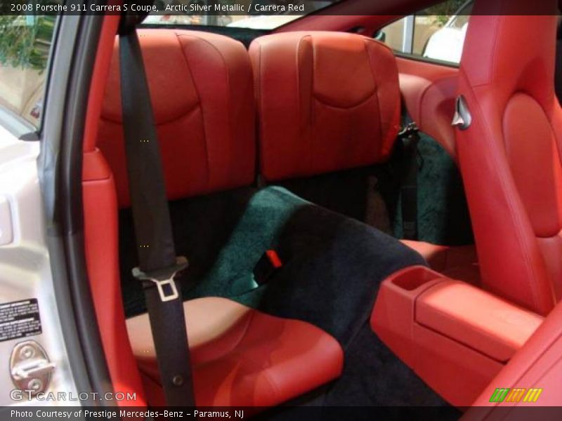 Arctic Silver Metallic / Carrera Red 2008 Porsche 911 Carrera S Coupe