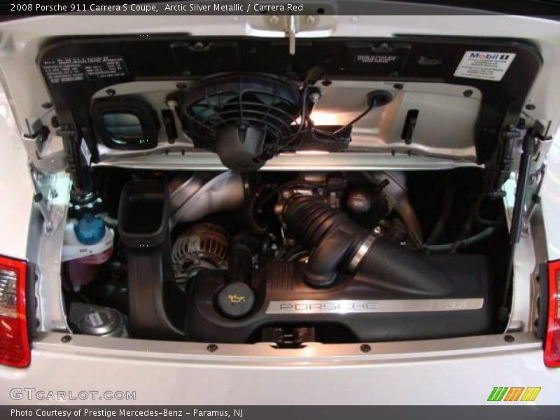 Arctic Silver Metallic / Carrera Red 2008 Porsche 911 Carrera S Coupe