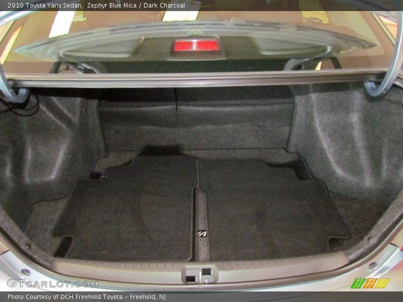 Zephyr Blue Mica / Dark Charcoal 2010 Toyota Yaris Sedan