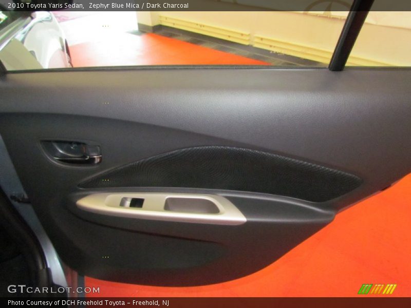 Zephyr Blue Mica / Dark Charcoal 2010 Toyota Yaris Sedan