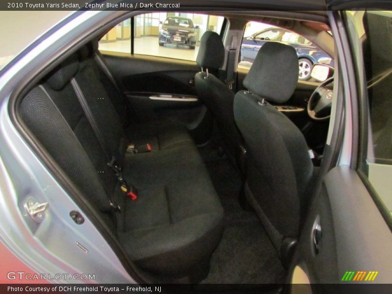 Zephyr Blue Mica / Dark Charcoal 2010 Toyota Yaris Sedan