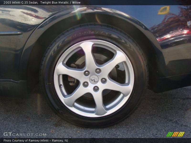 Twilight Blue Metallic / Willow 2003 Infiniti G 35 Sedan