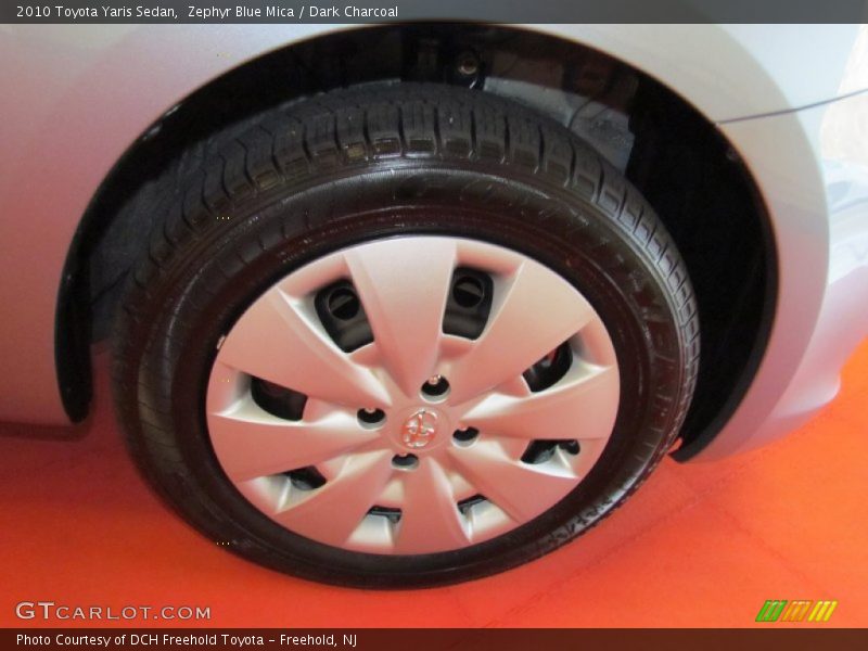 Zephyr Blue Mica / Dark Charcoal 2010 Toyota Yaris Sedan