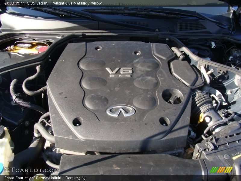 Twilight Blue Metallic / Willow 2003 Infiniti G 35 Sedan
