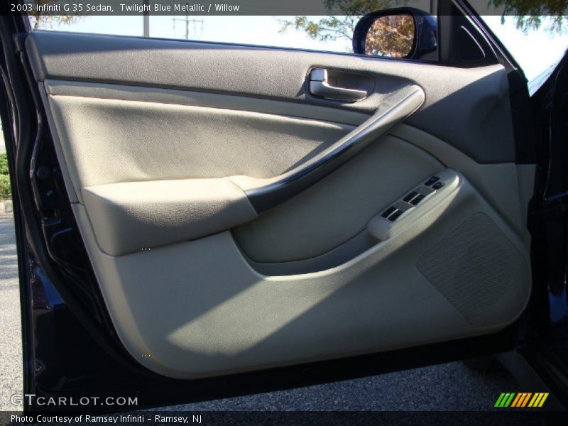 Twilight Blue Metallic / Willow 2003 Infiniti G 35 Sedan