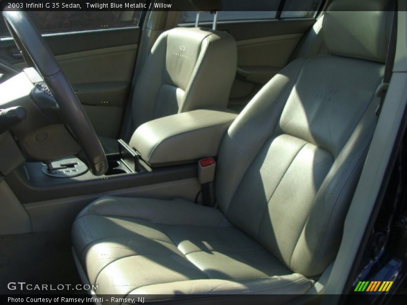 Twilight Blue Metallic / Willow 2003 Infiniti G 35 Sedan