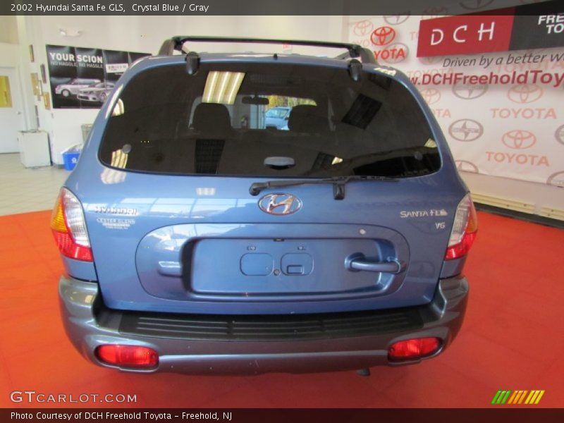Crystal Blue / Gray 2002 Hyundai Santa Fe GLS