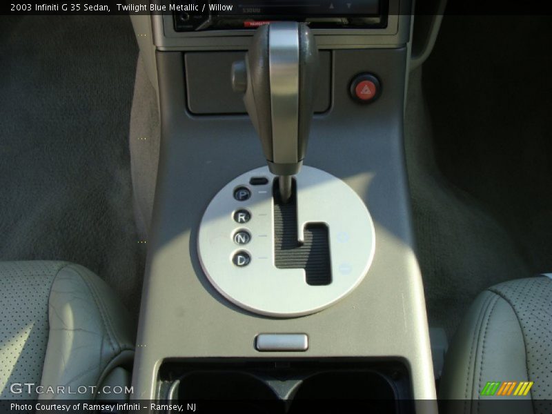 Twilight Blue Metallic / Willow 2003 Infiniti G 35 Sedan