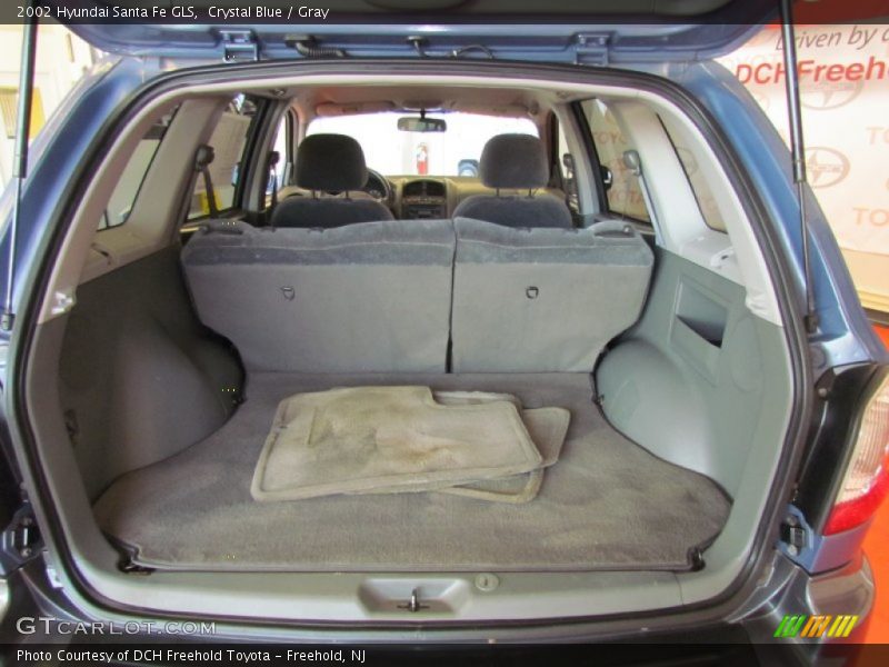 Crystal Blue / Gray 2002 Hyundai Santa Fe GLS